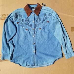 Vintage Boutique Europa Western Denim Shirt